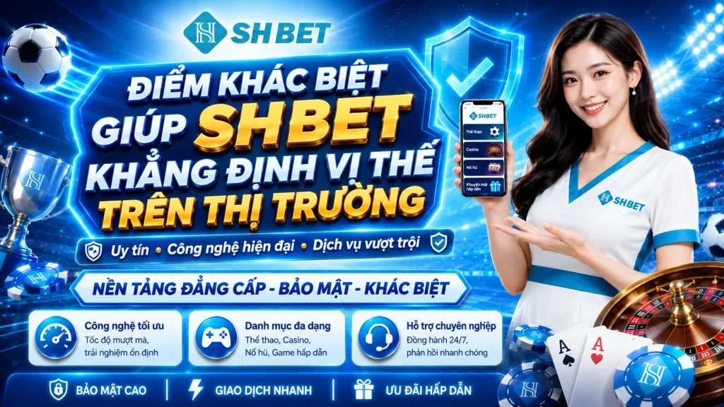 SHBET – Link Đăng Ký SHBET Chính Thức Truy Cập Nhanh 2026 3 Điểm khác biệt giúp SHBET khẳng định vị thế trên thị trường
