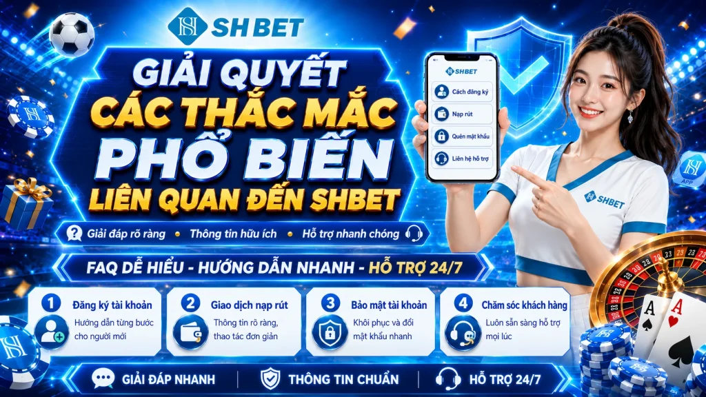 SHBET – Link Đăng Ký SHBET Chính Thức Truy Cập Nhanh 2026 8 Giải quyết các thắc mắc phổ biến liên quan đến SHBET