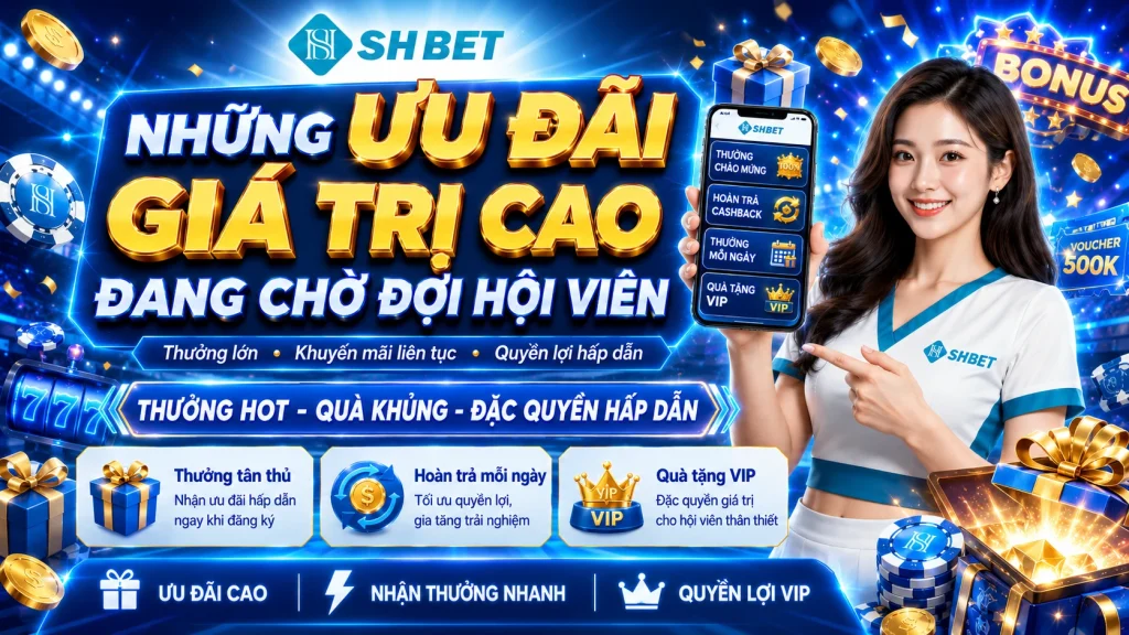 SHBET – Link Đăng Ký SHBET Chính Thức Truy Cập Nhanh 2026 6 Những ưu đãi giá trị cao đang chờ đợi hội viên